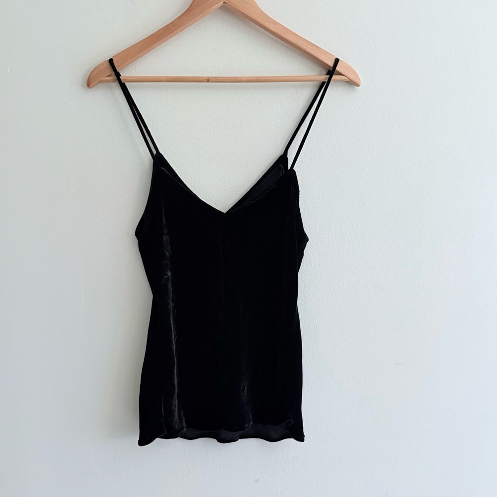 Mes Demoiselles Mariza Black Velvet Tank Cami size 38 - Picture 4 of 16